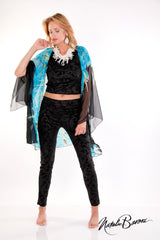 Mid-Length Kimono Sleeve Duster - Lido