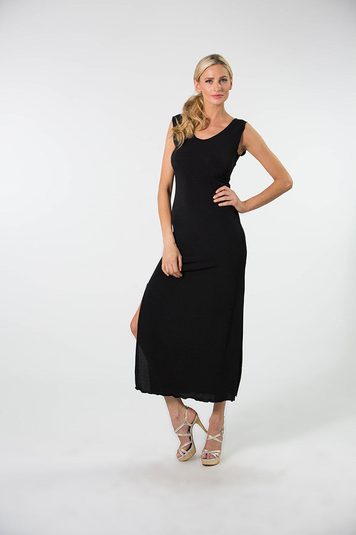 black maxi dress pinterest Chemise Dress – Baroni