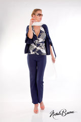 3/4 Bell Sleeve Crop Jacket - Amalfi