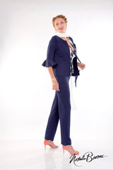 3/4 Bell Sleeve Crop Jacket - Amalfi