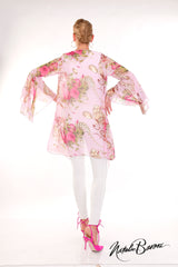 Mid Length Ruffle Sleeve Duster - Venezia