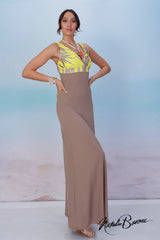 Smokey Topaz Long Dress - La Scala