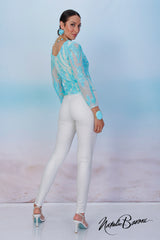Pearl Embossed Leggings - San Remo