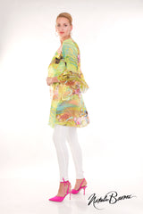 Ruffle Sleeve Duster - Lido