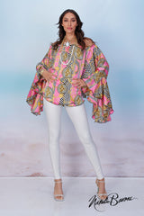 Pink Poetsleeve Top - Venezia