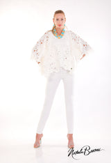 Lace Poncho Top - Burano
