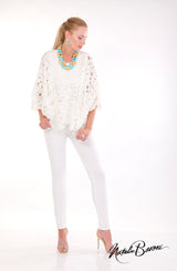 Lace Poncho Top - Burano
