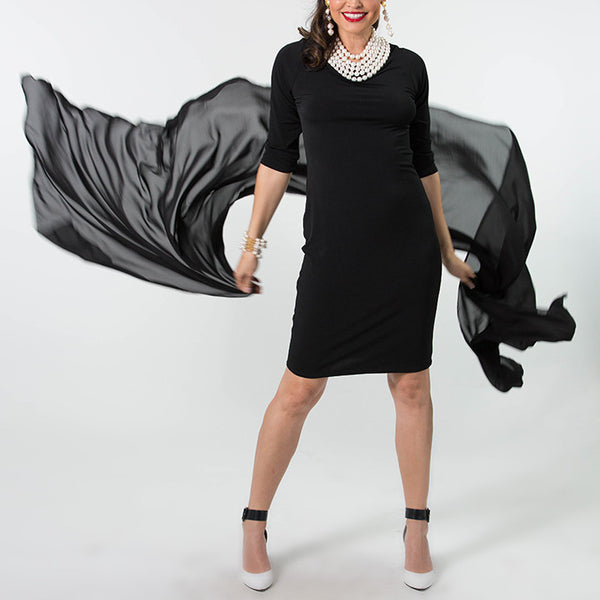 3/4 Sleeve Cocktail Dress Baroni 3/4 Sleeve Cocktail Dress Baroni
