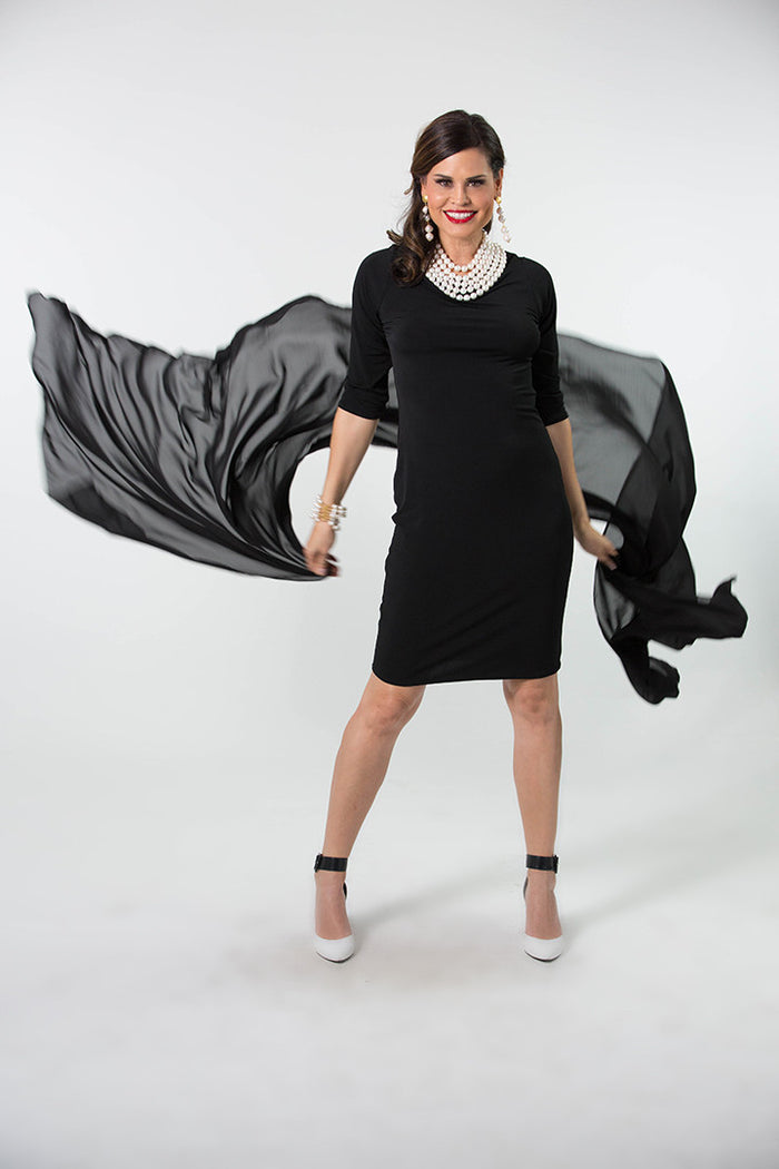 3/4 Sleeve Cocktail Dress – Baroni