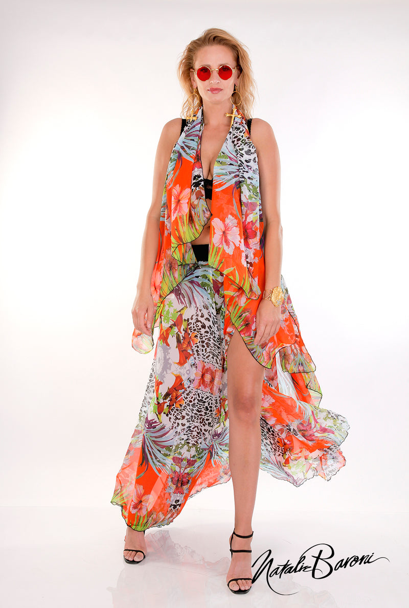 Sleeveless Long Duster - Murano