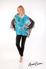 Long Kimono Sleeve Top - Lido