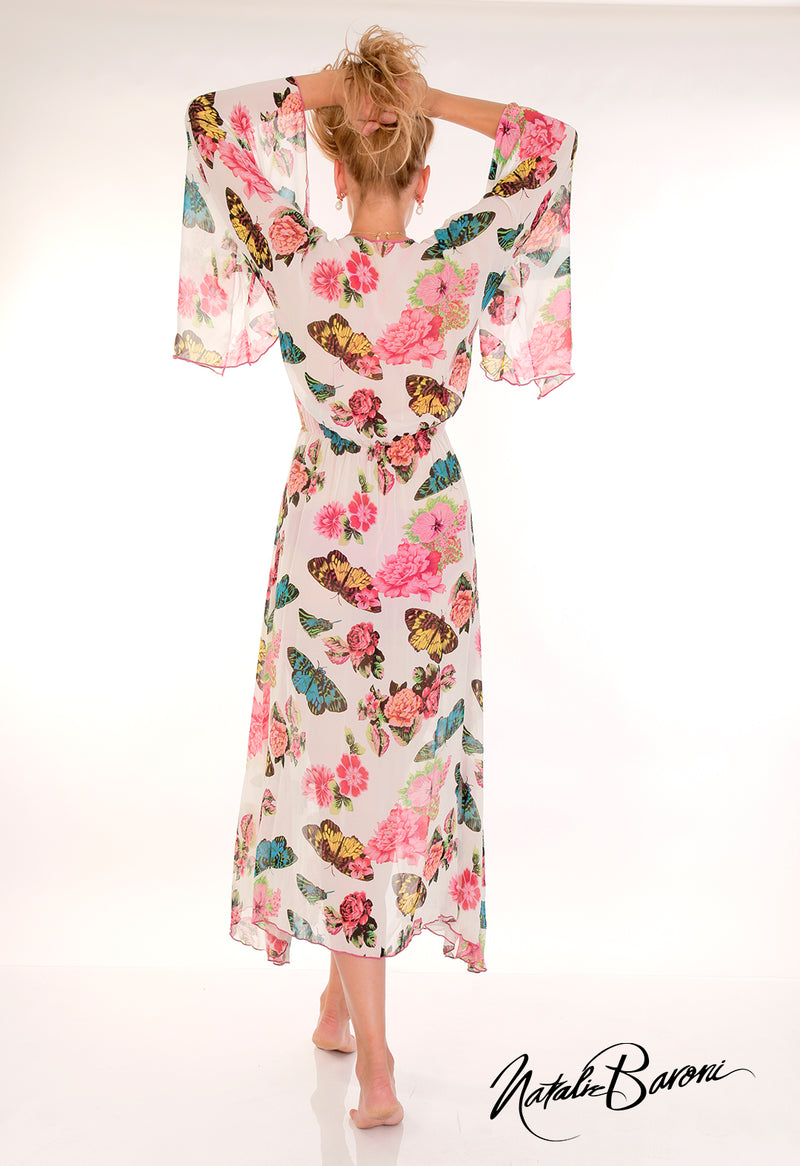 Kimono Sleeve Long Duster - Venezia