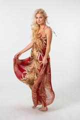 Tahitian Chiffon Tie Dress