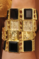 Gold and Onyx Bracelet