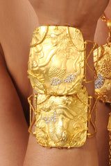 Gold and Onyx Bracelet