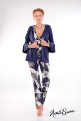 Mid Length Bell Sleeve Jacket - Amalfi