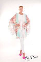 Mid-Length Kimono Sleeve Duster - Lido