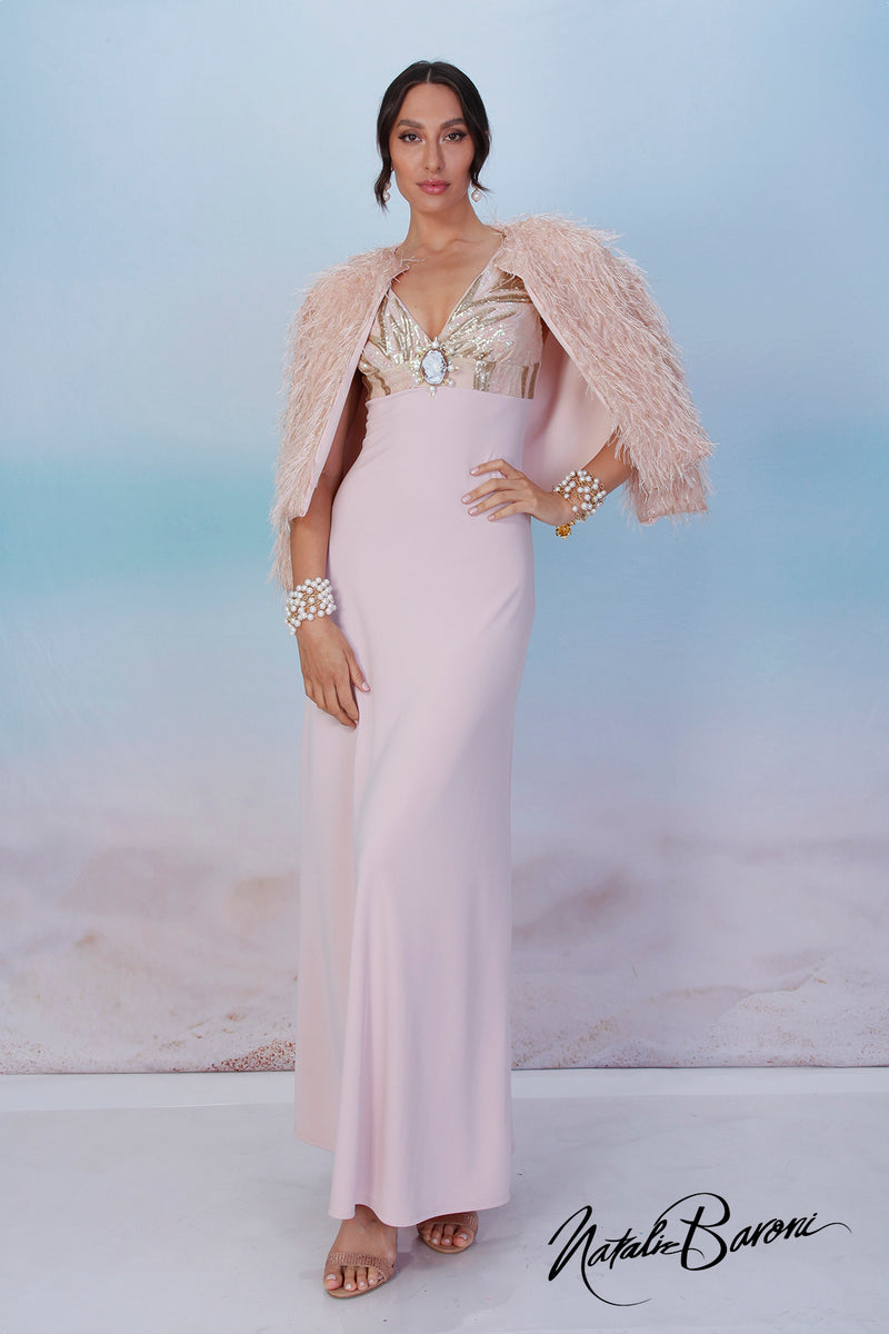 Blush Long Dress - La Scala Baroni Blush Long Dress - La Scala Baroni