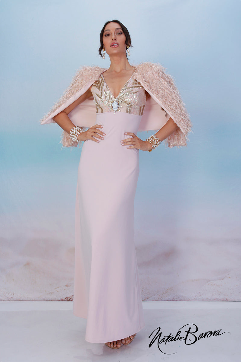 Elle Maxi Gown - Blush Pink (FINAL SALE) - H&O