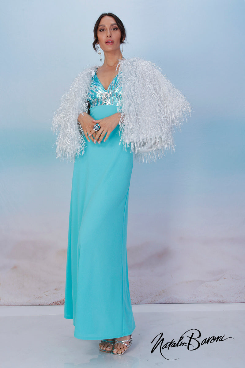 Aquamarine Long Dress - La Scala