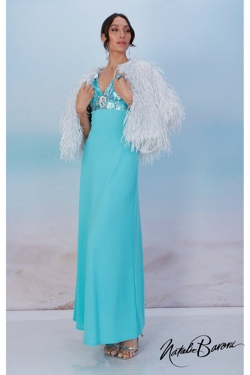 Aquamarine Long Dress - La Scala