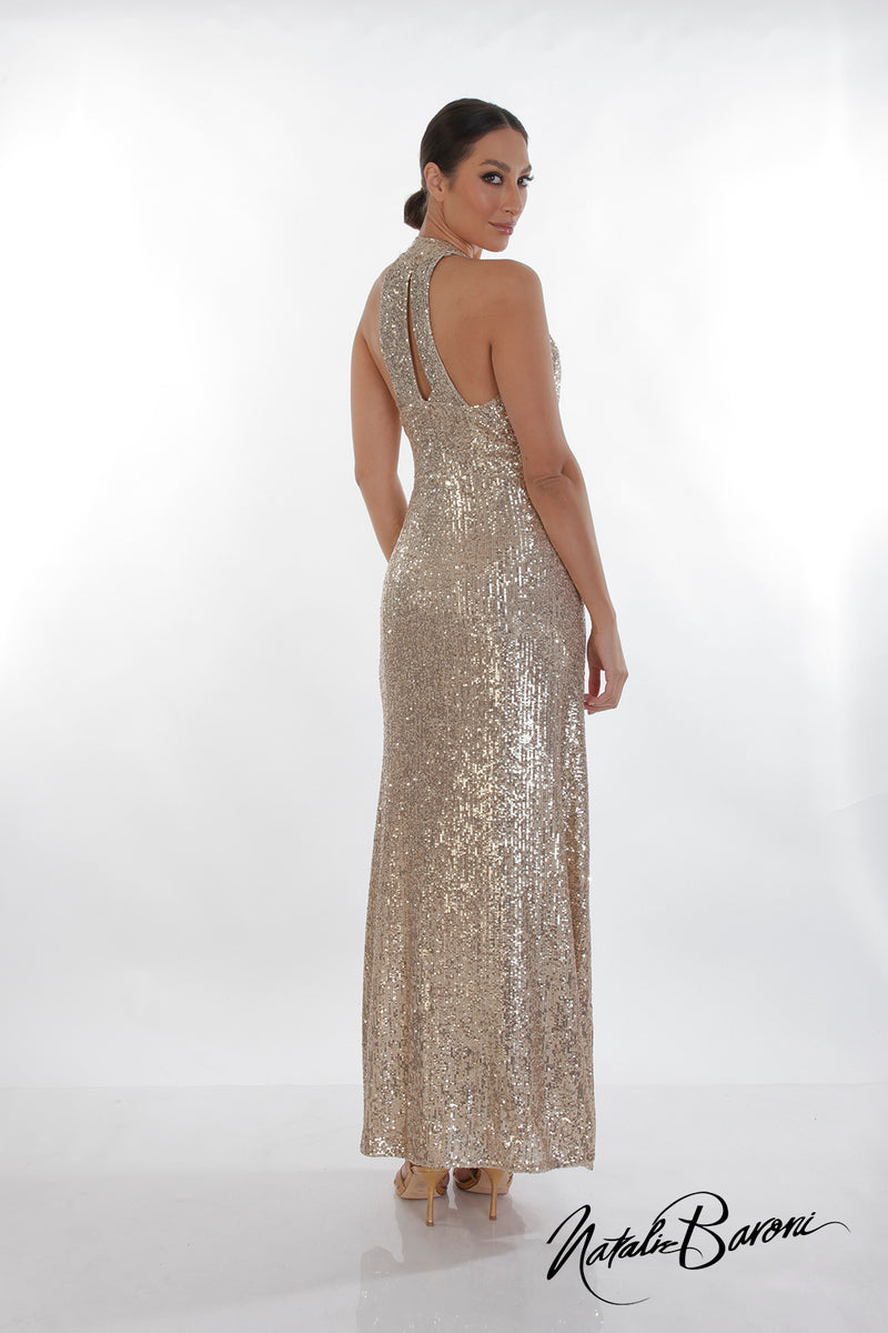 Gold Evening Gown - La Scala