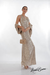 Gold Evening Gown - La Scala