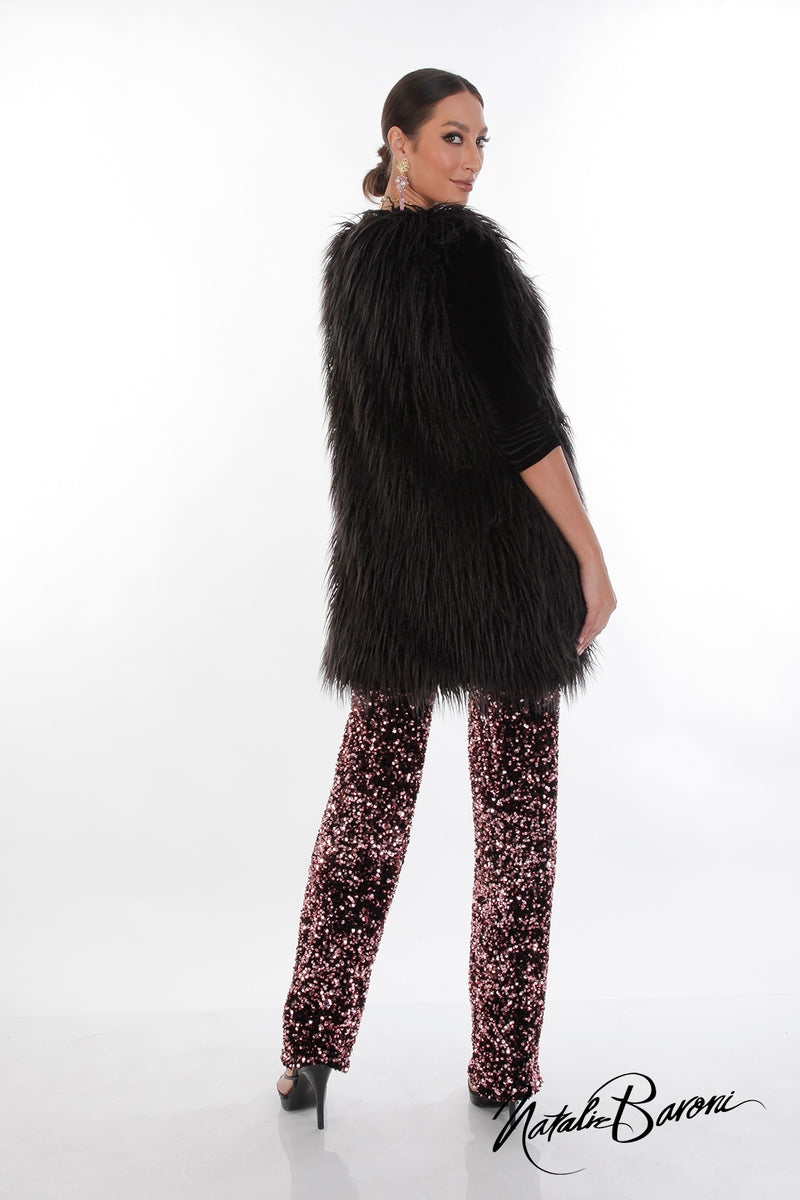 Sequin Stiletto Pant - La Scala