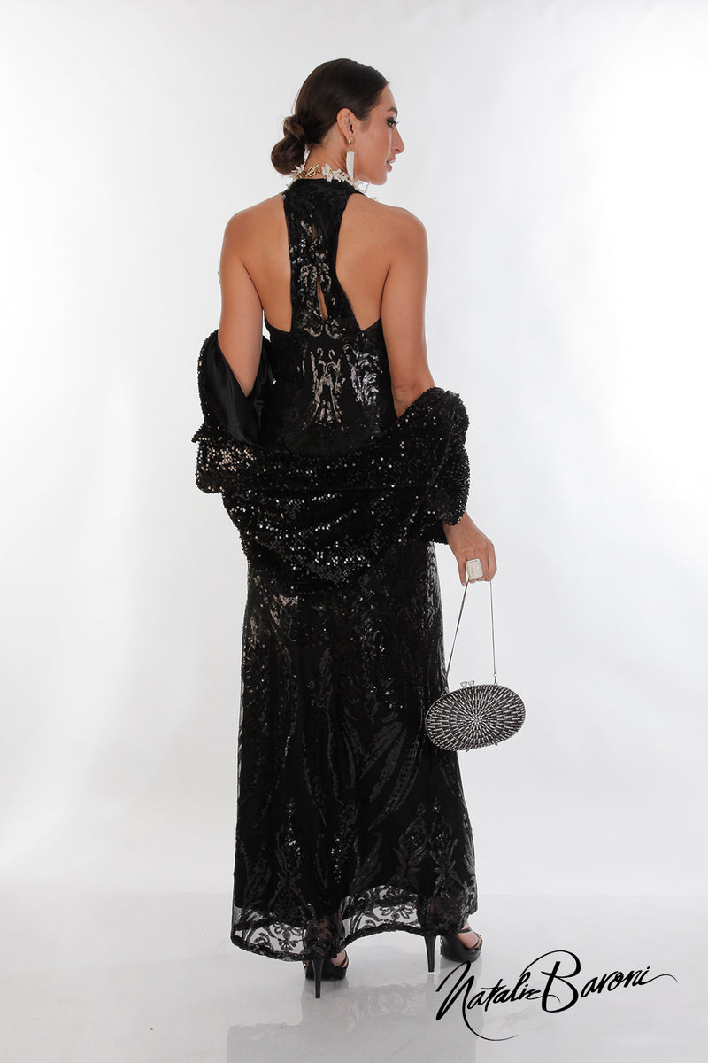 scala black sequin dress Scala 61325 Sequin Prom Formal Long Dress - Berry - Size 10