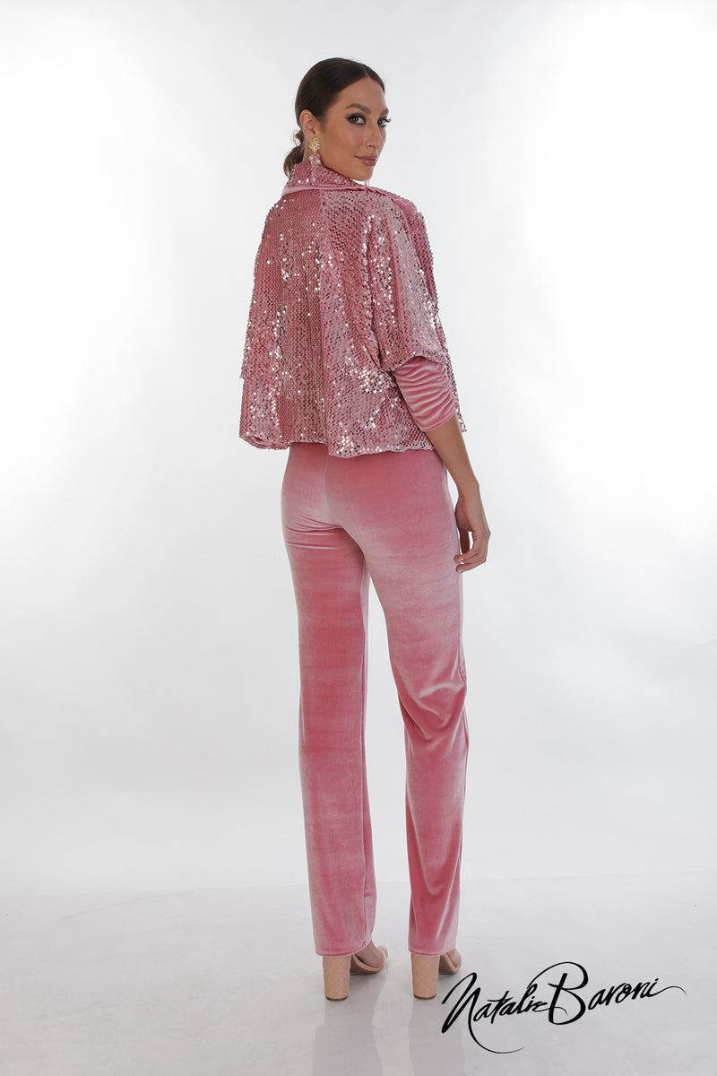 Sequin Crop Jacket - La Scala