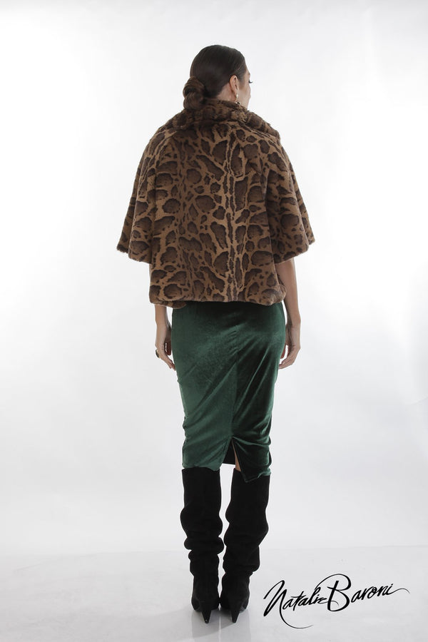 Faux Leopard Crop Jacket - Roma
