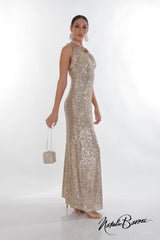 Gold Evening Gown - La Scala