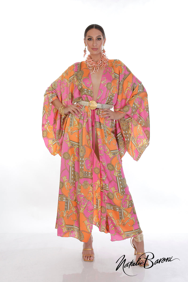 Long Silk Kimono - Murano