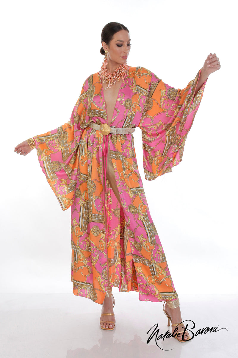 Long Silk Kimono - Murano