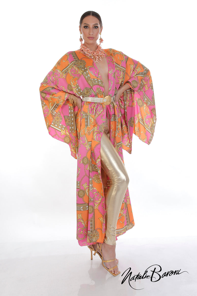 Long Silk Kimono - Murano
