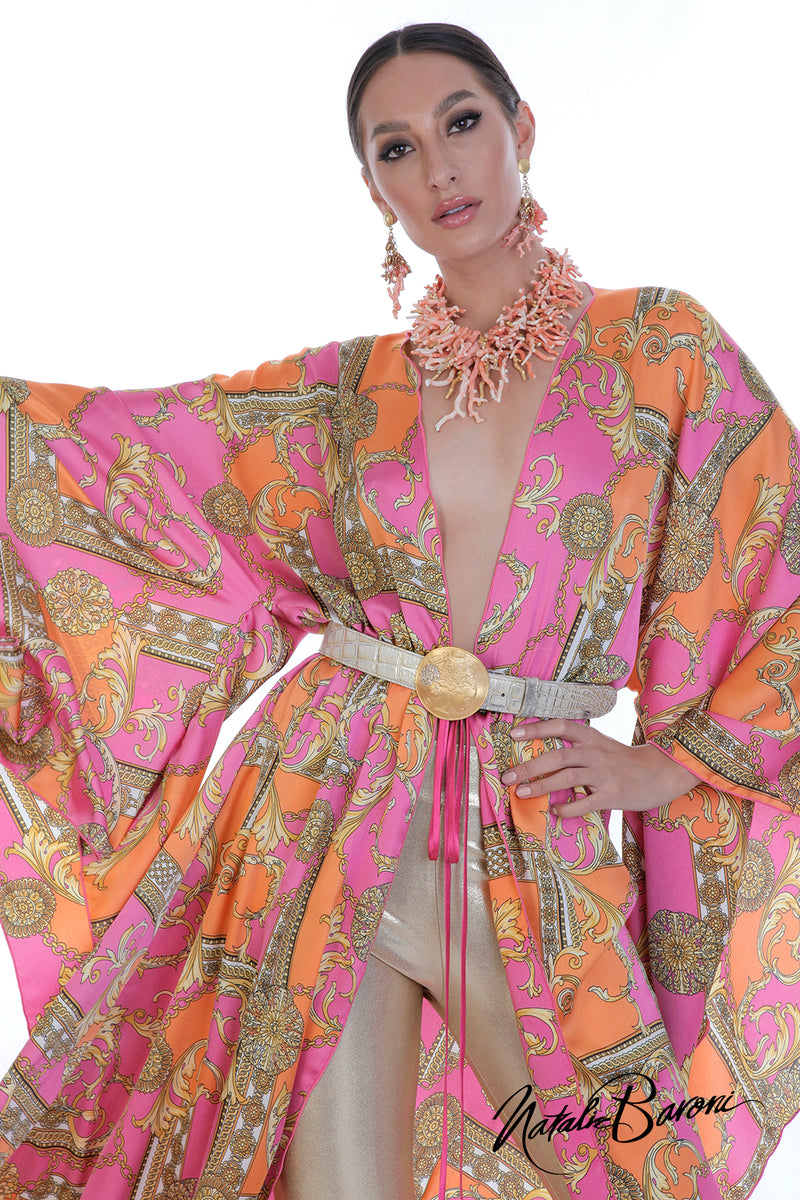 Long Silk Kimono - Murano