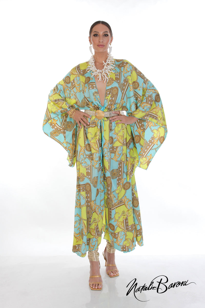 Long Silk Kimono - Murano