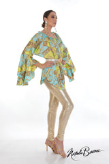 Long Silk Poetsleeve Top - Murano