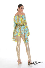 Long Silk Poetsleeve Top - Murano