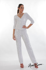 Sequin Stiletto Pant - La Scala