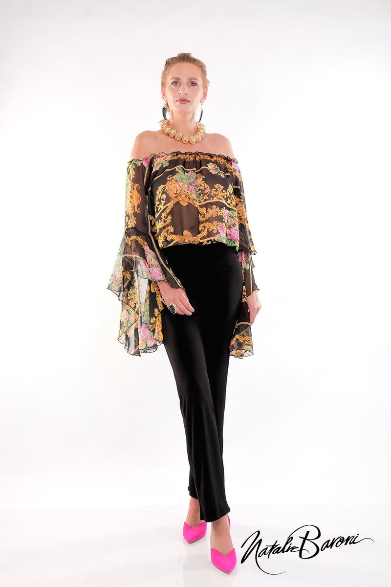 Poet Sleeve Top - Venezia