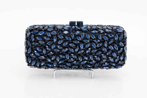 Jeweled Sapphire Rectangular Evening Bag