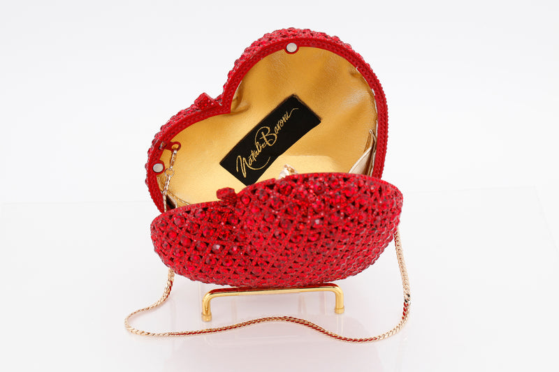 Couture Ruby Heart Evening Bag