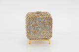 Gold and Diamond Cube Evening Bag