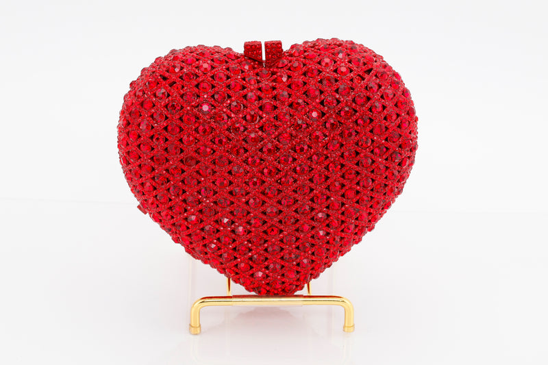 Couture Ruby Heart Evening Bag