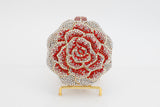 Diamond Frosted Rose Evening Bag