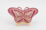 Pink Jeweled Papillon Evening Bag