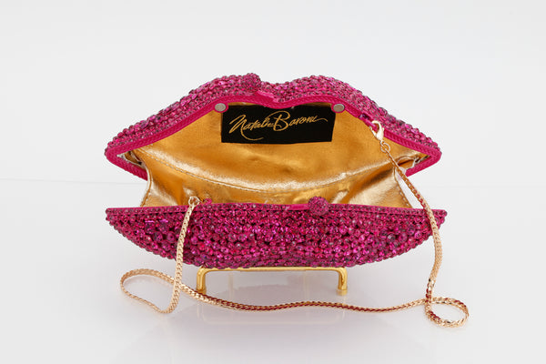 Pink Sapphire Lips Evening Bag
