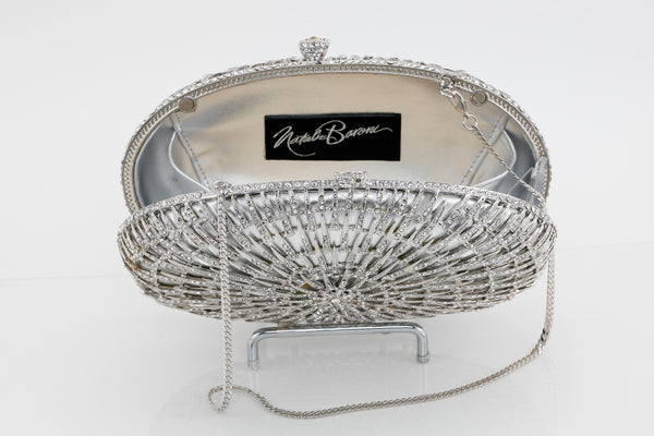 Diamond Oval Starburst Evening Bag