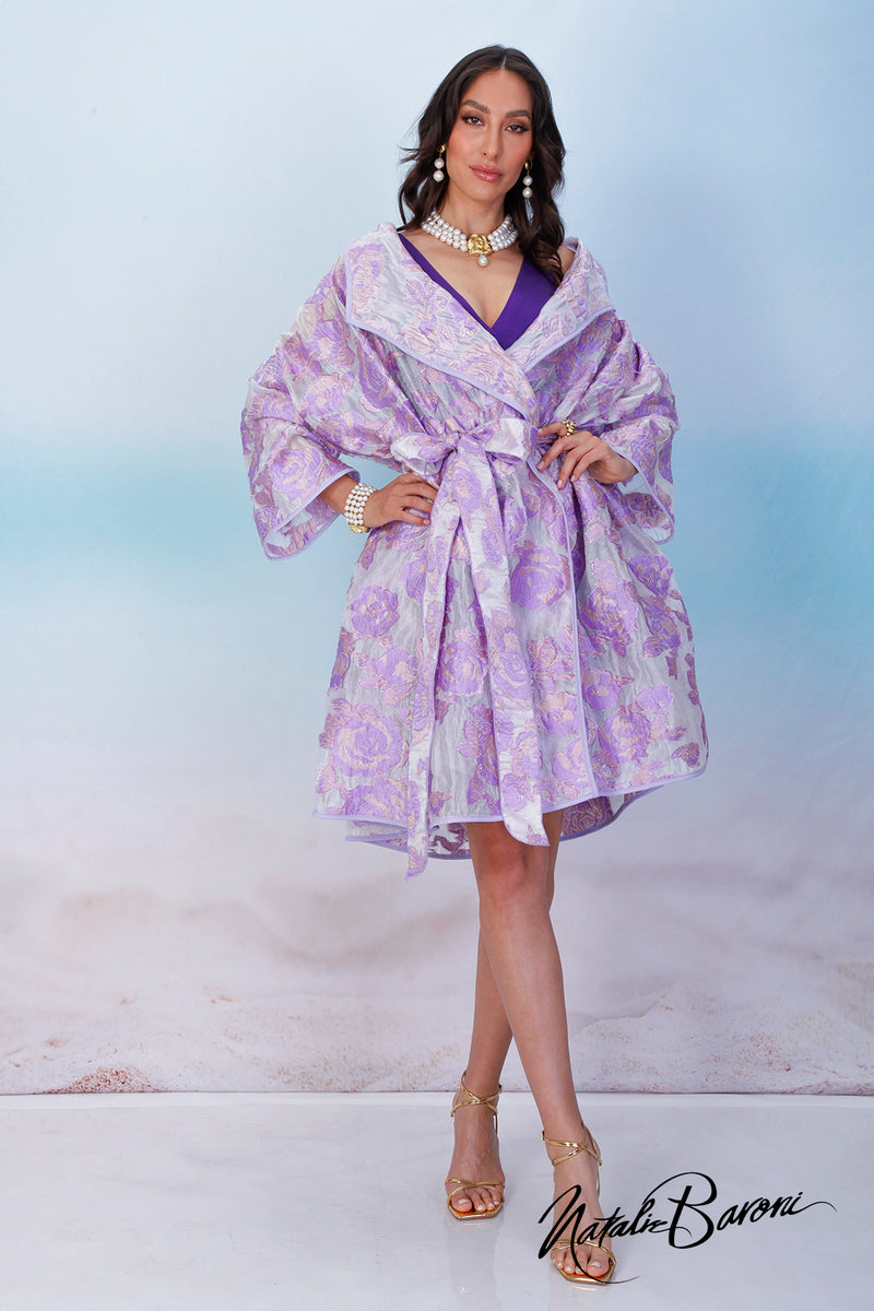 Purple Coat Dress - Venezia